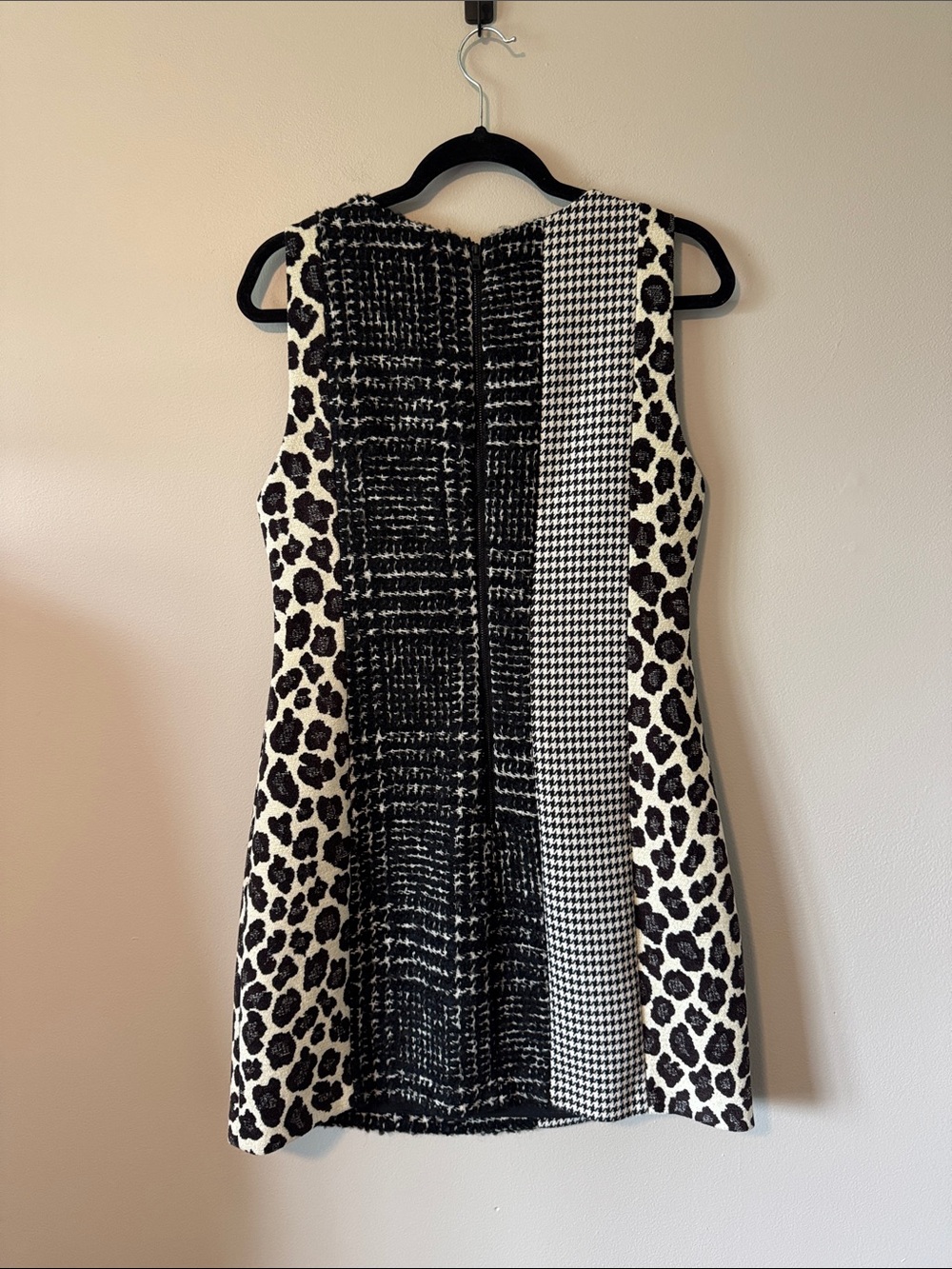 Alice + Olivia Clyde Pattern Mix Wool Blend Dress - Picture 5 of 5